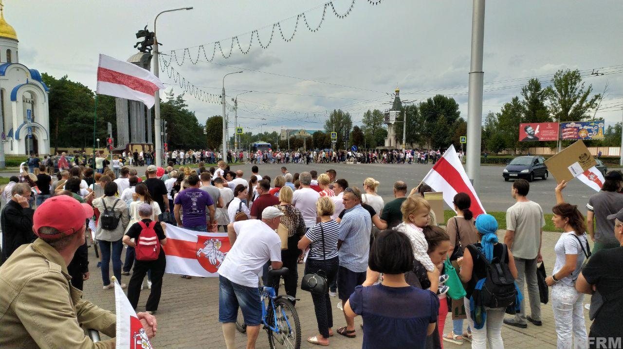 Акции протеста прошли во многих городах Беларуси