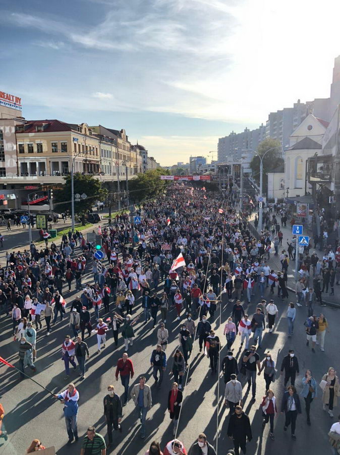 В Минске прошел воскресный марш протеста (онлайн)