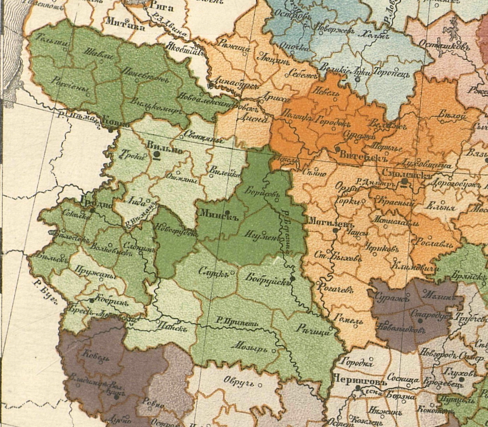 Мезенцев подарил Лукашенко карту Российской империи с беларусскими землями
