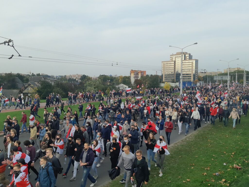 В Минске прошел марш в поддержку политзаключенных