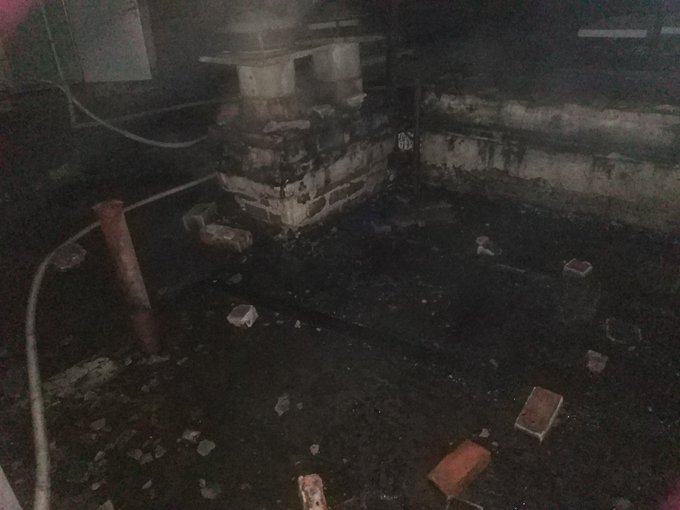 В Минске загорелось общежитие