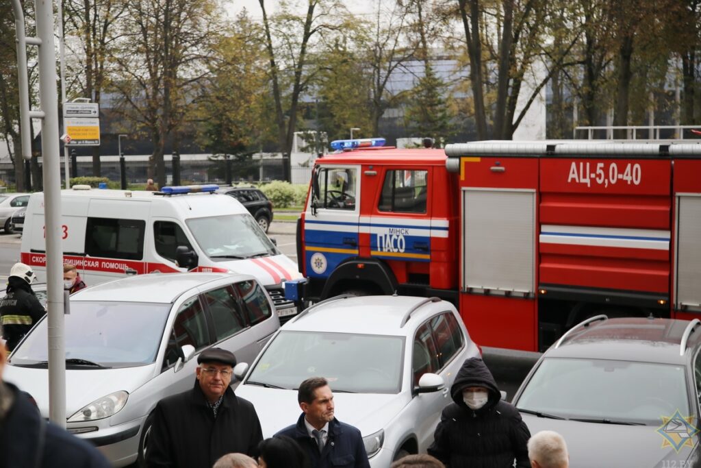 Пожар в Минсельхозпроде: эвакуировано 150 человек