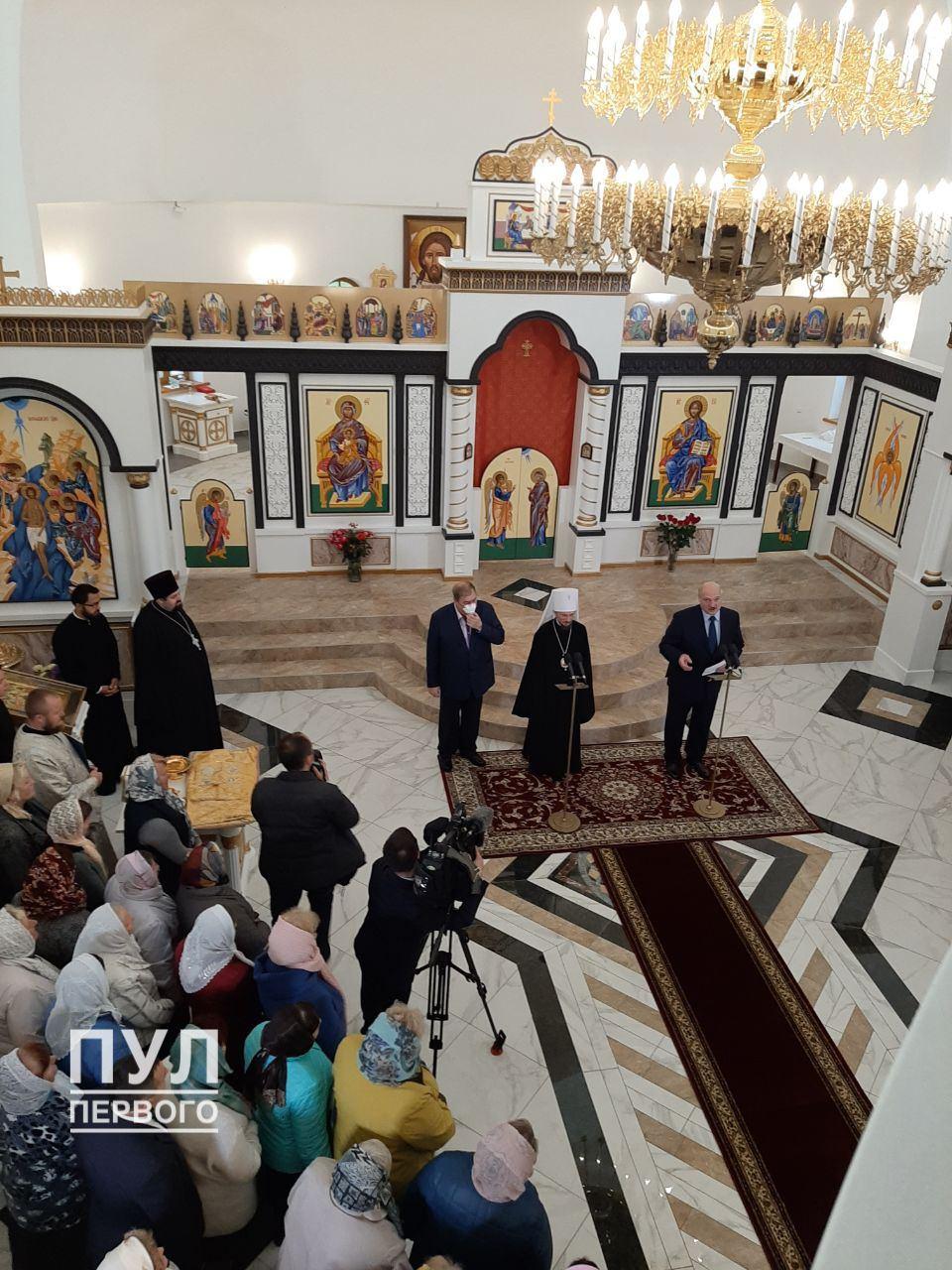 Лукашенко открыл под Минском храм, построенный на деньги Гуцериева