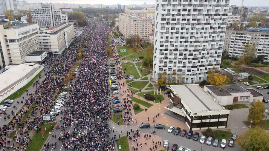 Что происходило в центре Минска 25 октября (онлайн)