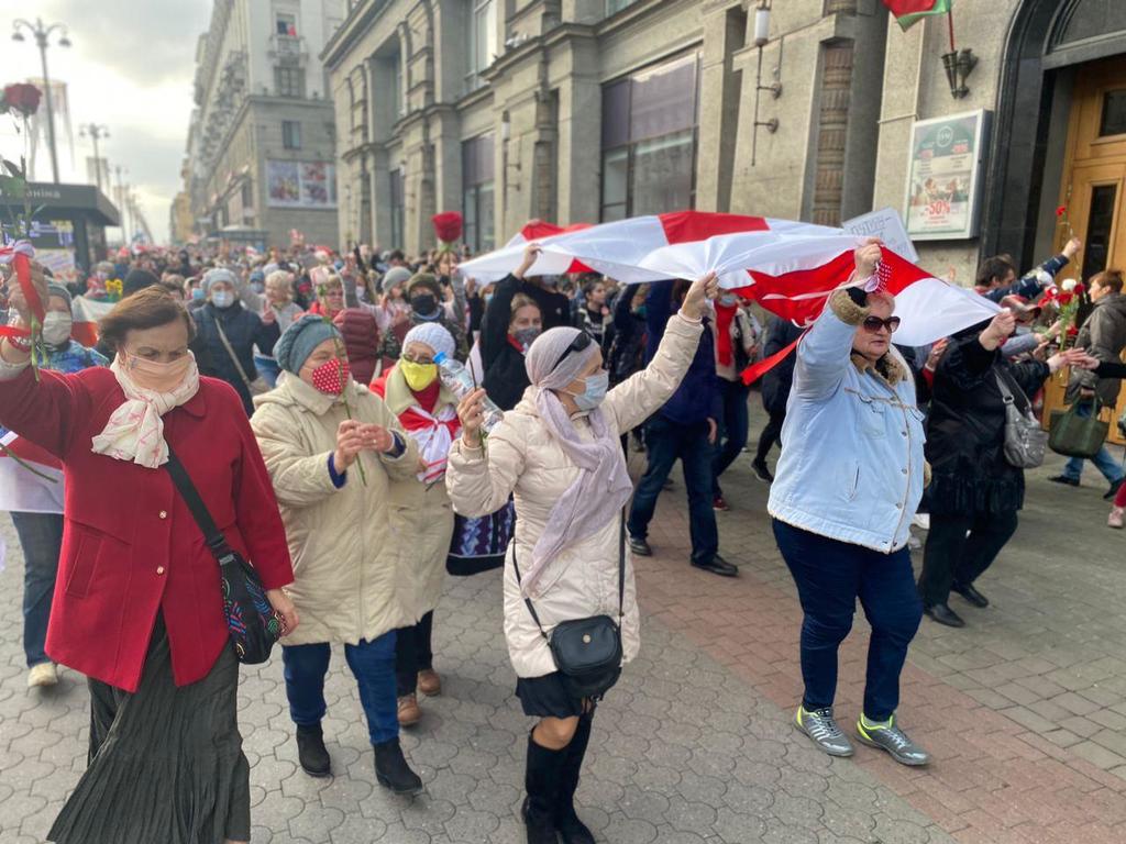 Студенты и пенсионеры вышли на акцию протеста