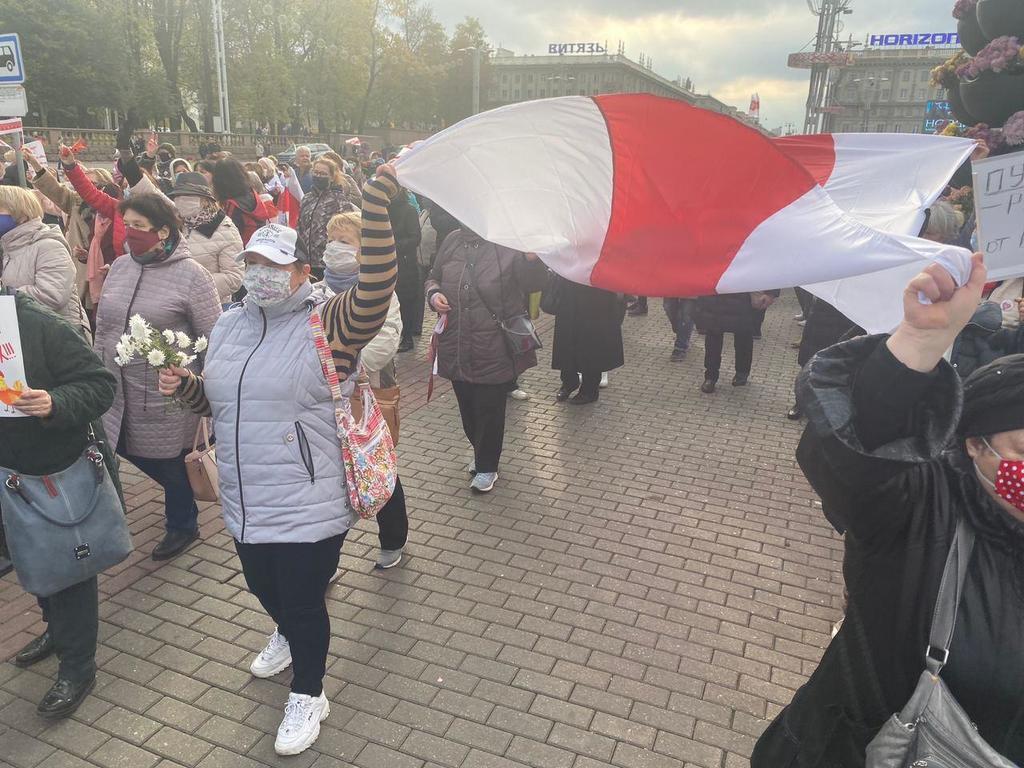 Студенты и пенсионеры вышли на акцию протеста