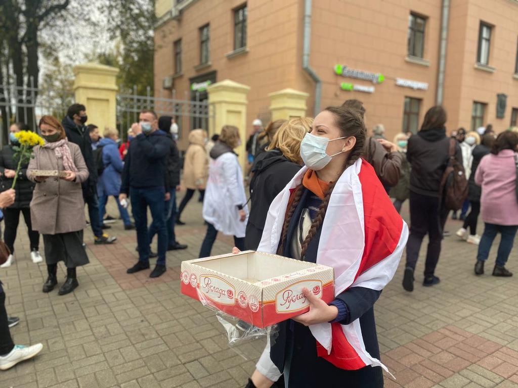 Студенты и пенсионеры вышли на акцию протеста