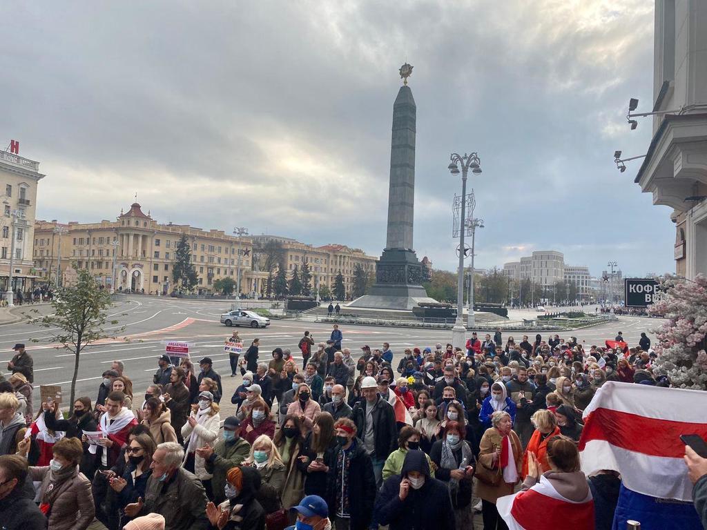 Студенты и пенсионеры вышли на акцию протеста