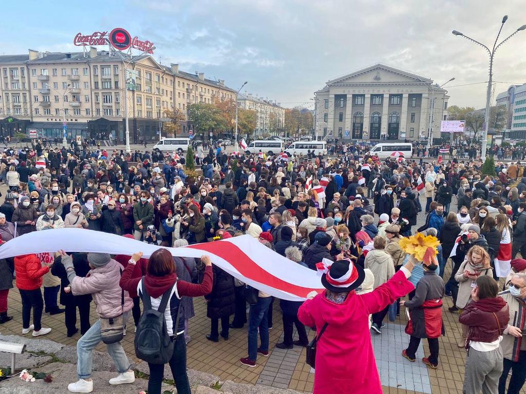 Студенты и пенсионеры вышли на акцию протеста