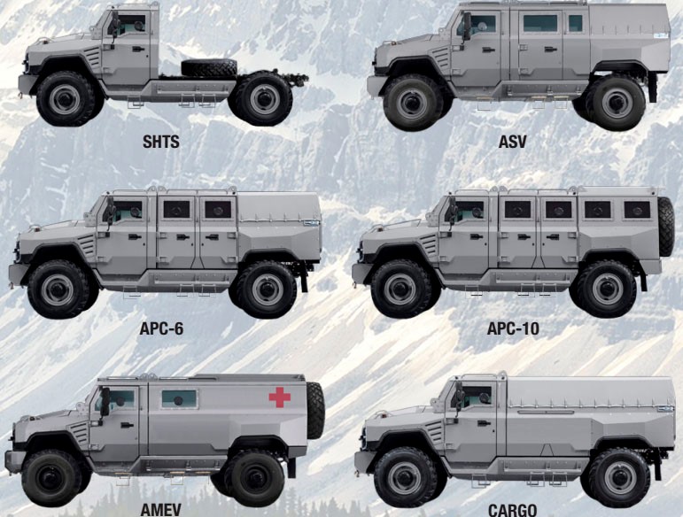 Линейка бронеавтомобилей ASILAK представлена в Беларуси
