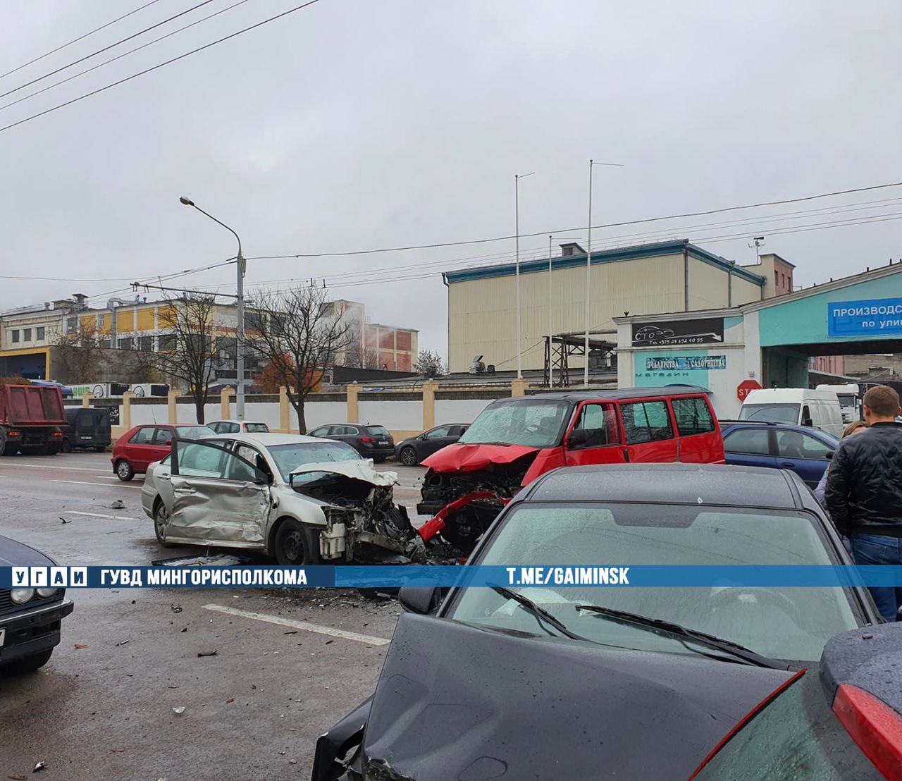 Массовое ДТП произошло в Минске