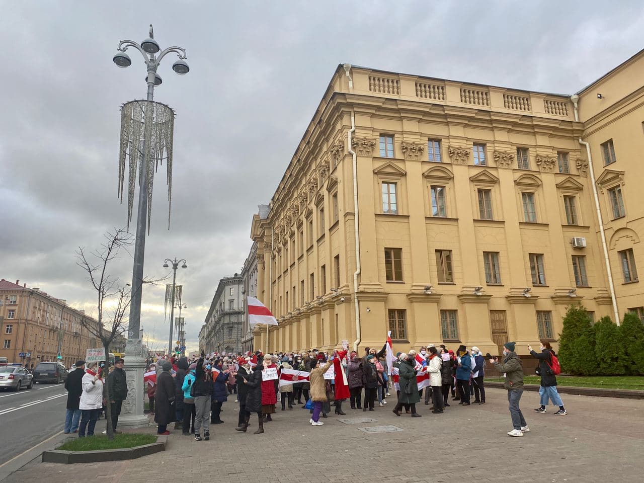 Пенсионеры вышли на марш в Минске