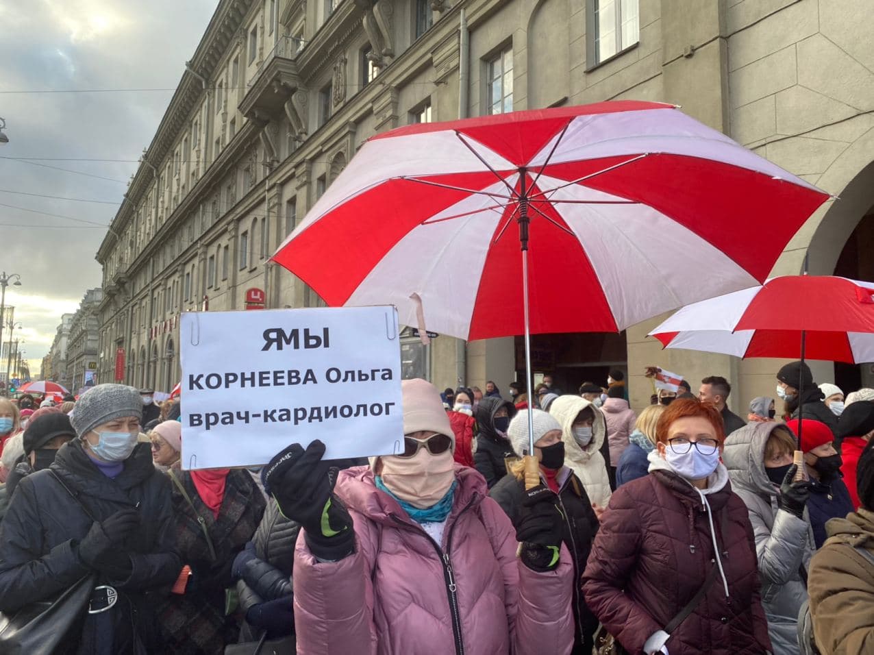 Пенсионеры вышли на марш в Минске