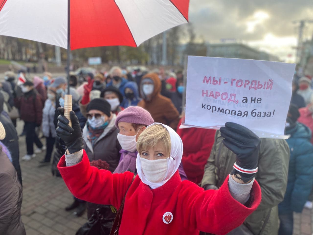 Пенсионеры вышли на марш в Минске