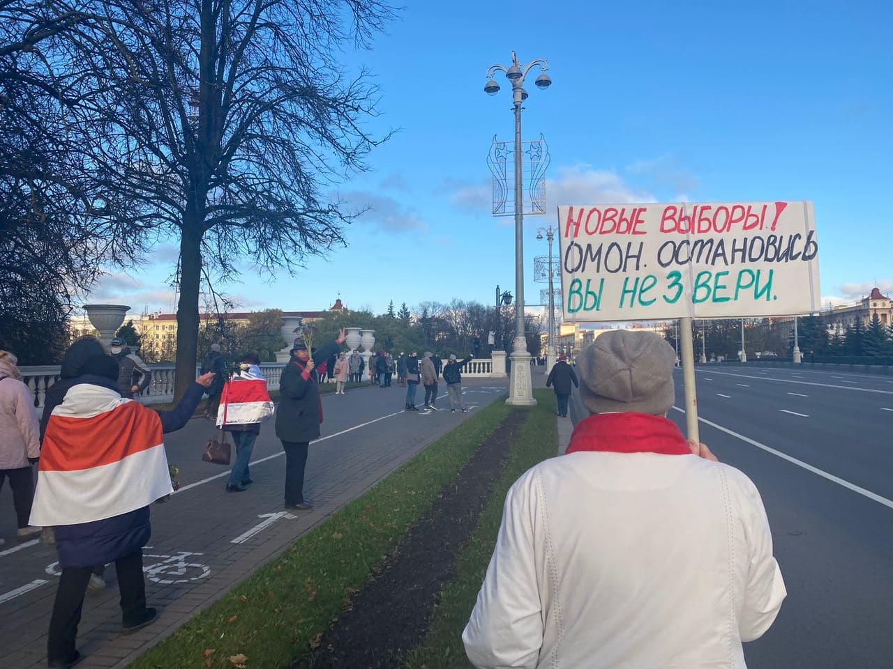 Пенсионеры вышли на марш в Минске