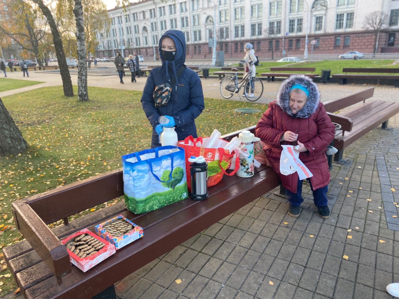 Пенсионеры вышли на марш в Минске