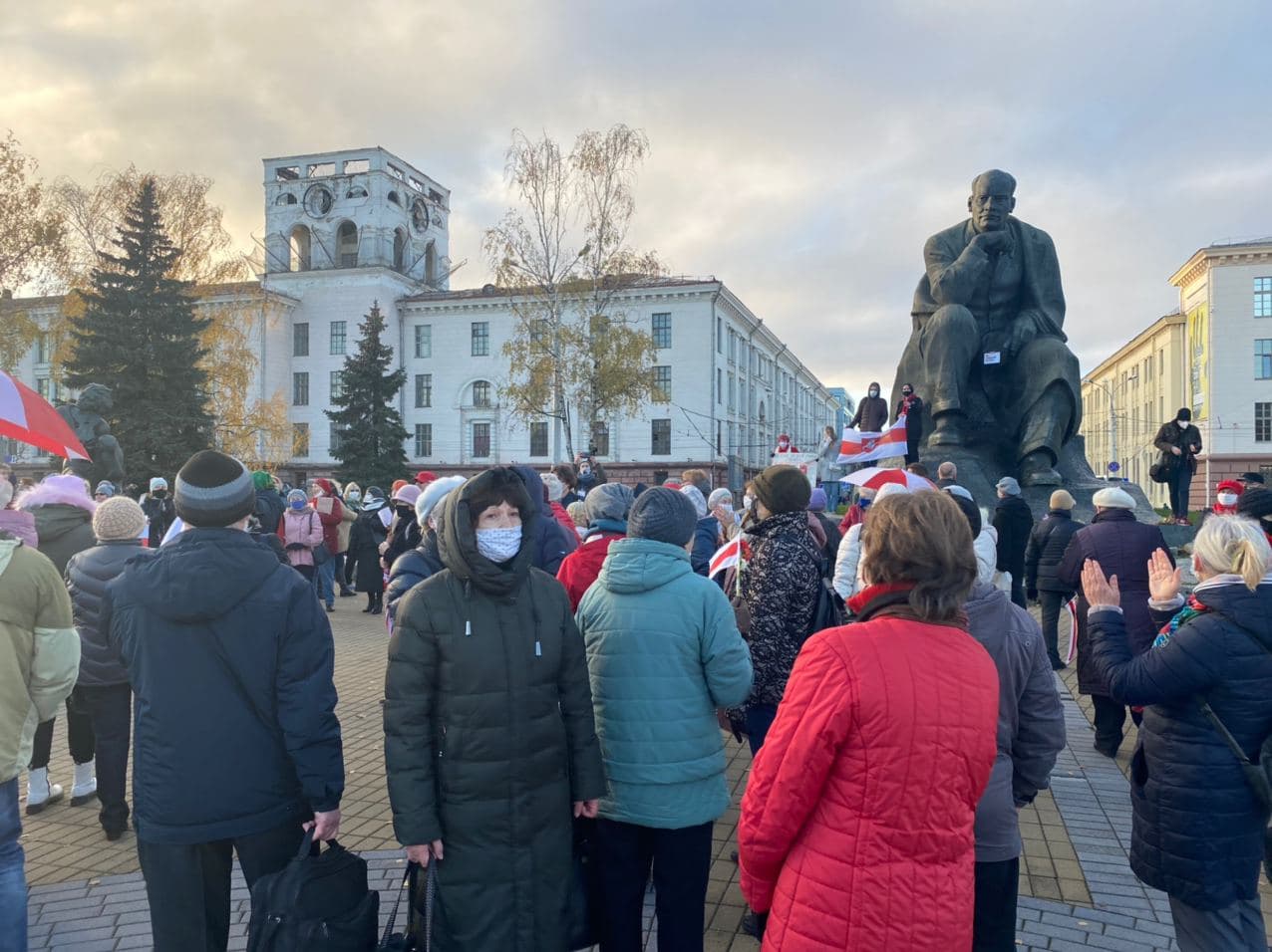 Пенсионеры вышли на марш в Минске