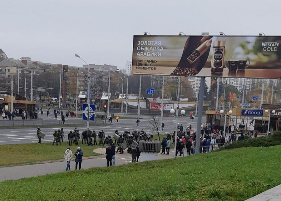 В Минске прошла акция протеста "Я выхожу"