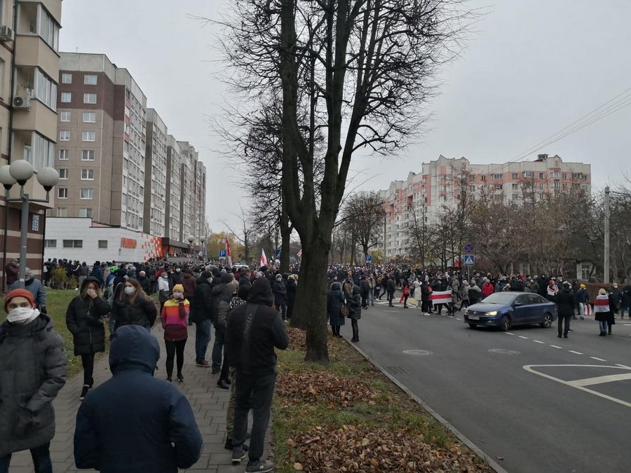 В Минске прошла акция протеста "Я выхожу"