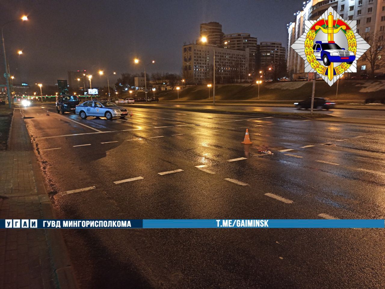 Водитель Porsche сбил пьяного пешехода в Минске