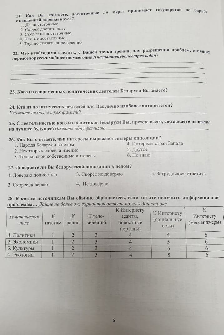 «Если ваша жизнь ухудшается, кто в этом виноват?» – в сети появилась анкета объявленного Лукашенко соцопроса