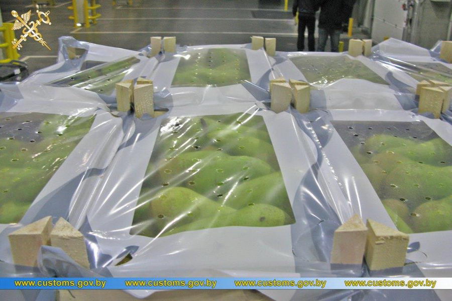 Под видом зефира и конфет в Россию пытались провезти около 50 тонн польских груш