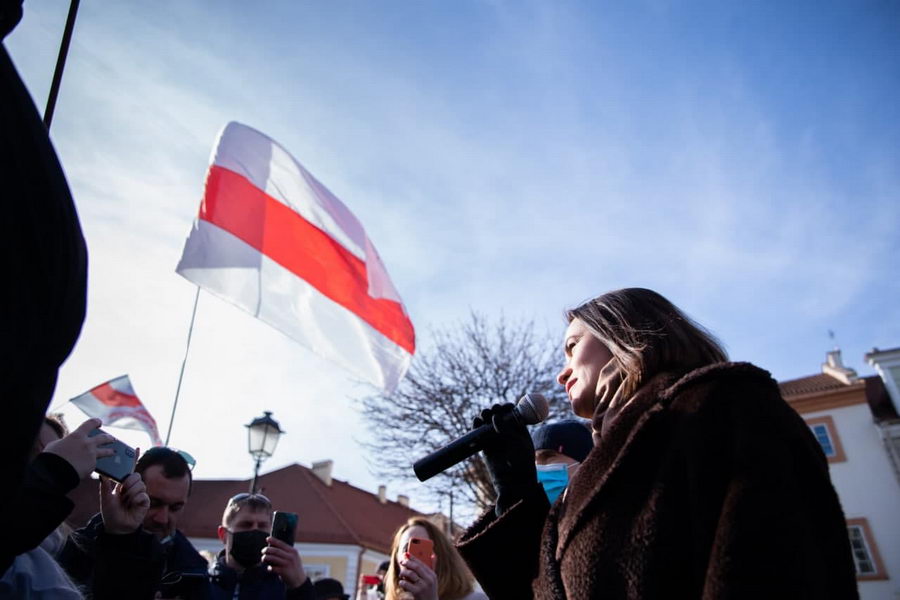 Светлана Тихановская приняла участие в акции за освобождение политзаключенных