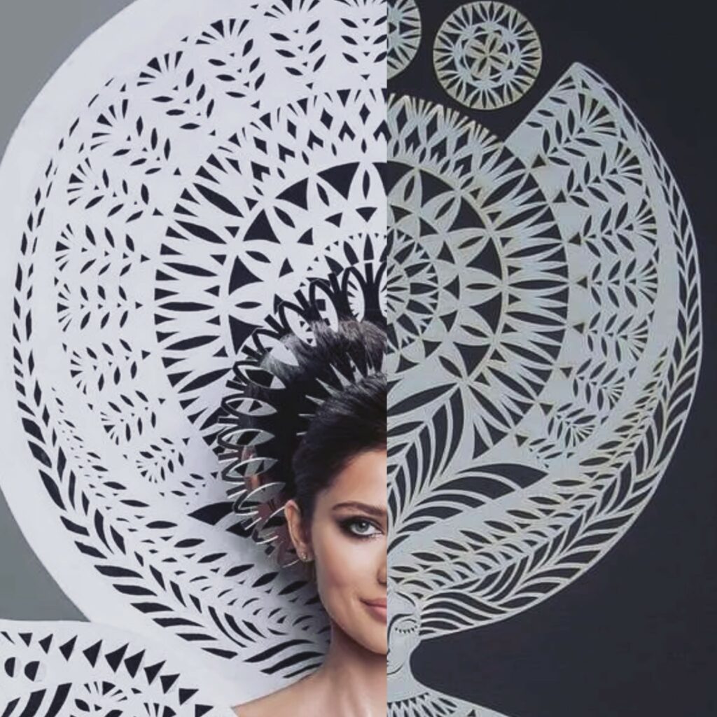 Плагиат? Костюм украинки на "Мисс Вселенная" скопирован с работы беларусской художницы