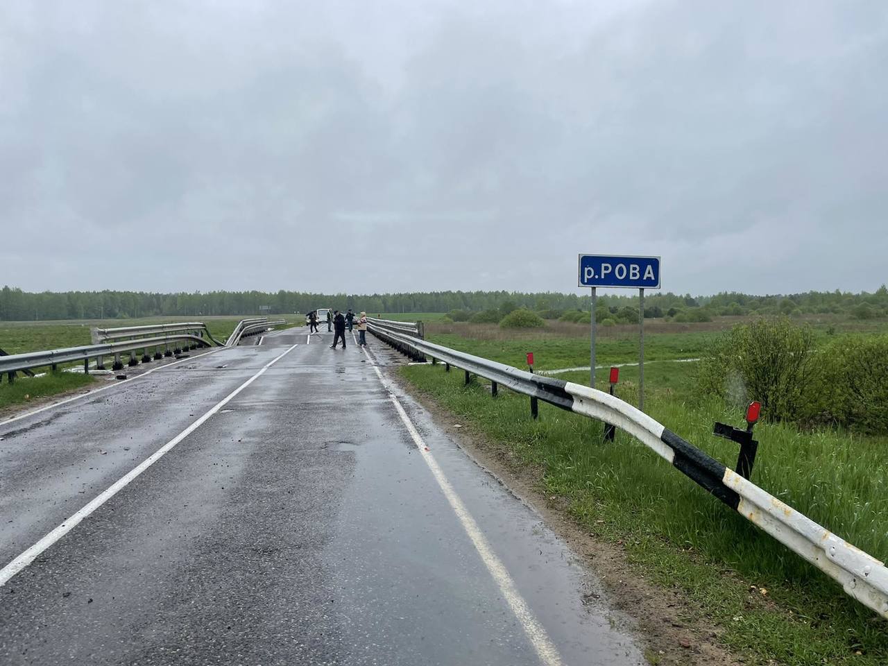 На дороге Борисов–Березино рухнул мост