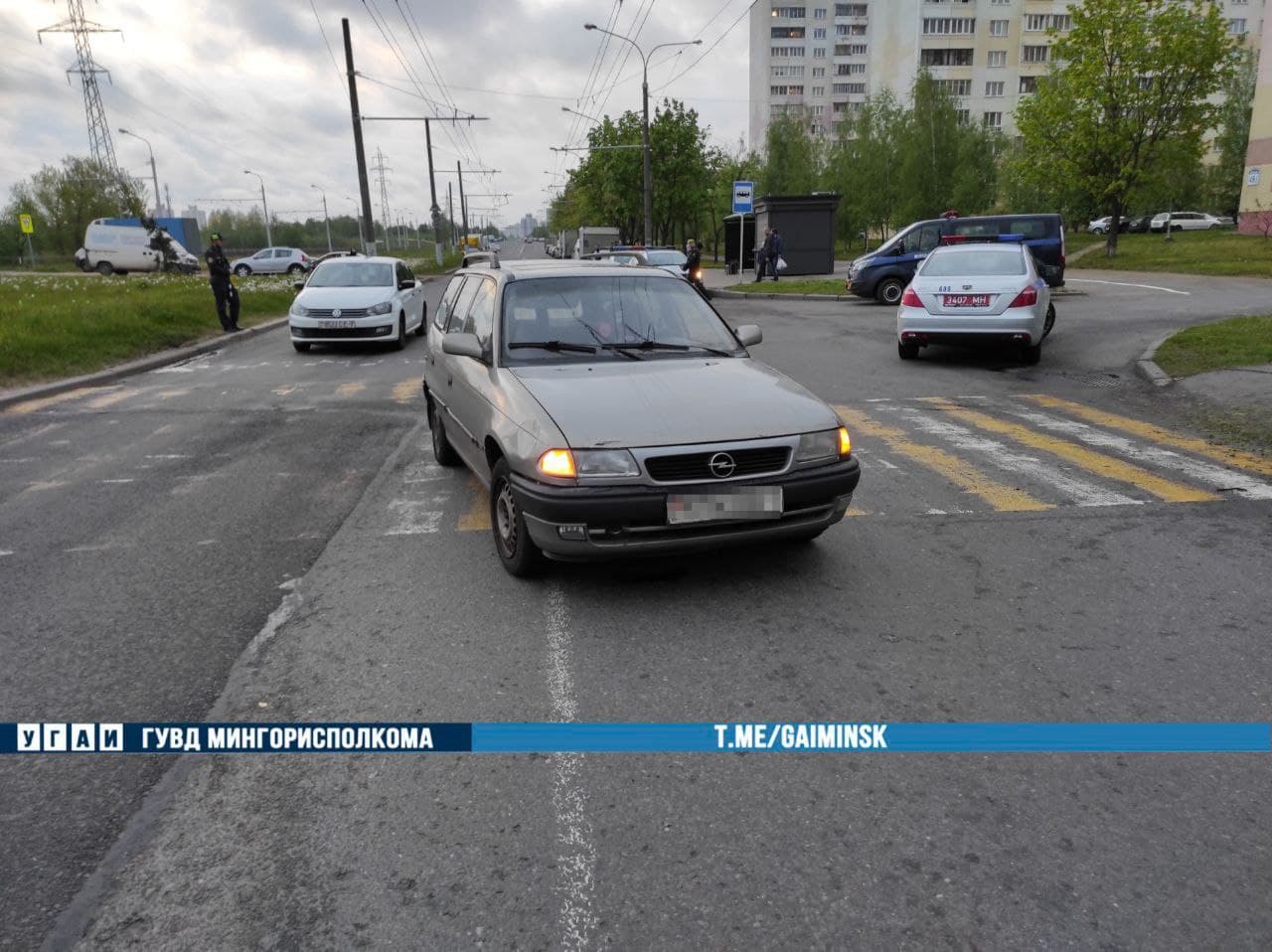 В Минске Opel сбил 13-летнего мальчика на переходе