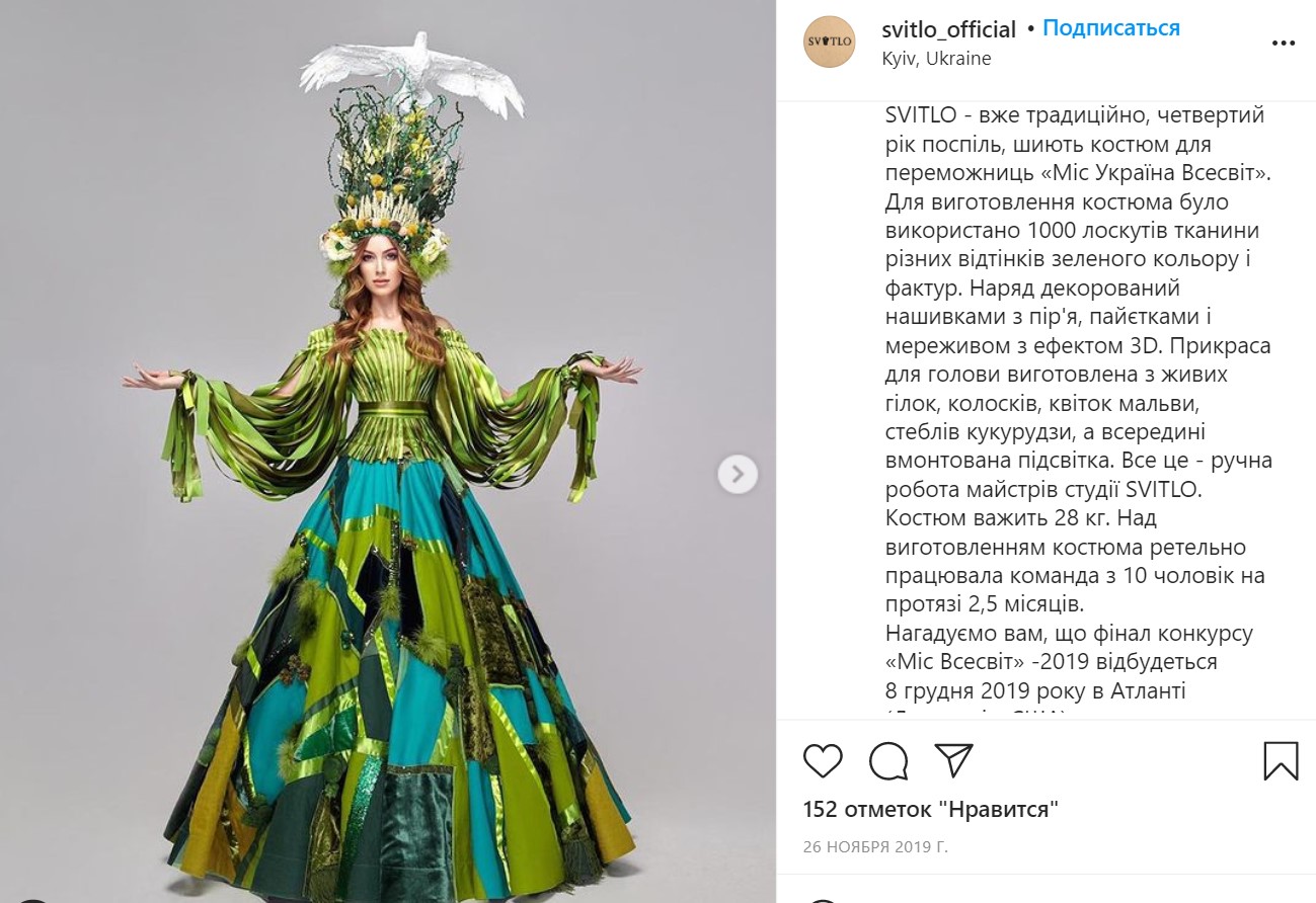 Плагиат? Костюм украинки на "Мисс Вселенная" скопирован с работы беларусской художницы