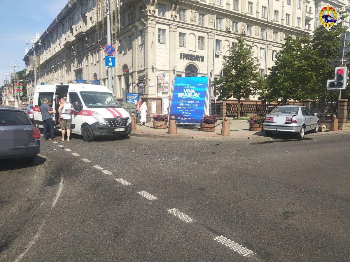 В ДТП на проспекте Независимости в Минске пострадали дети