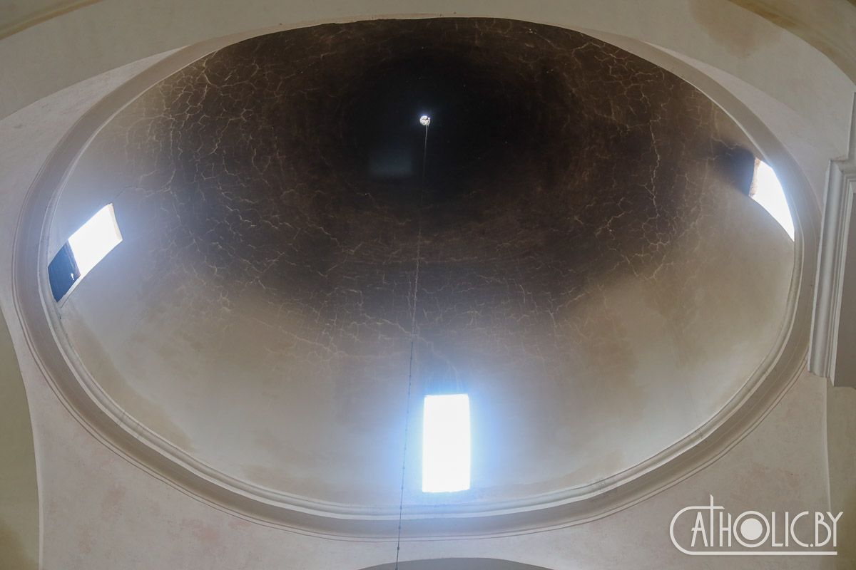 Состояние купола костела в Будславе признано аварийным