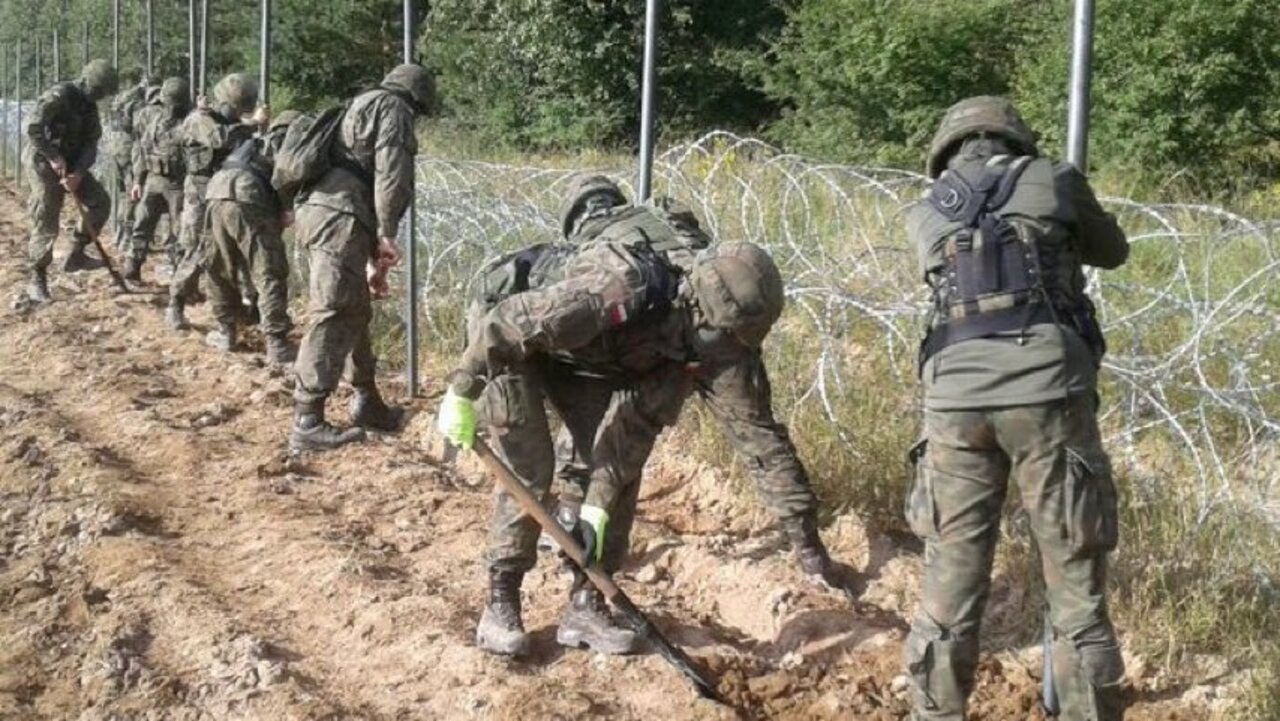 Польша построила первые километры ограждения на границе с Беларусью – фотофакт