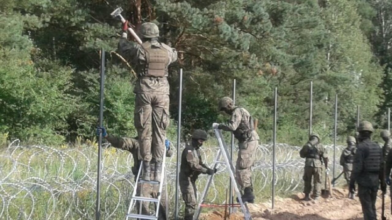 Польша построила первые километры ограждения на границе с Беларусью – фотофакт