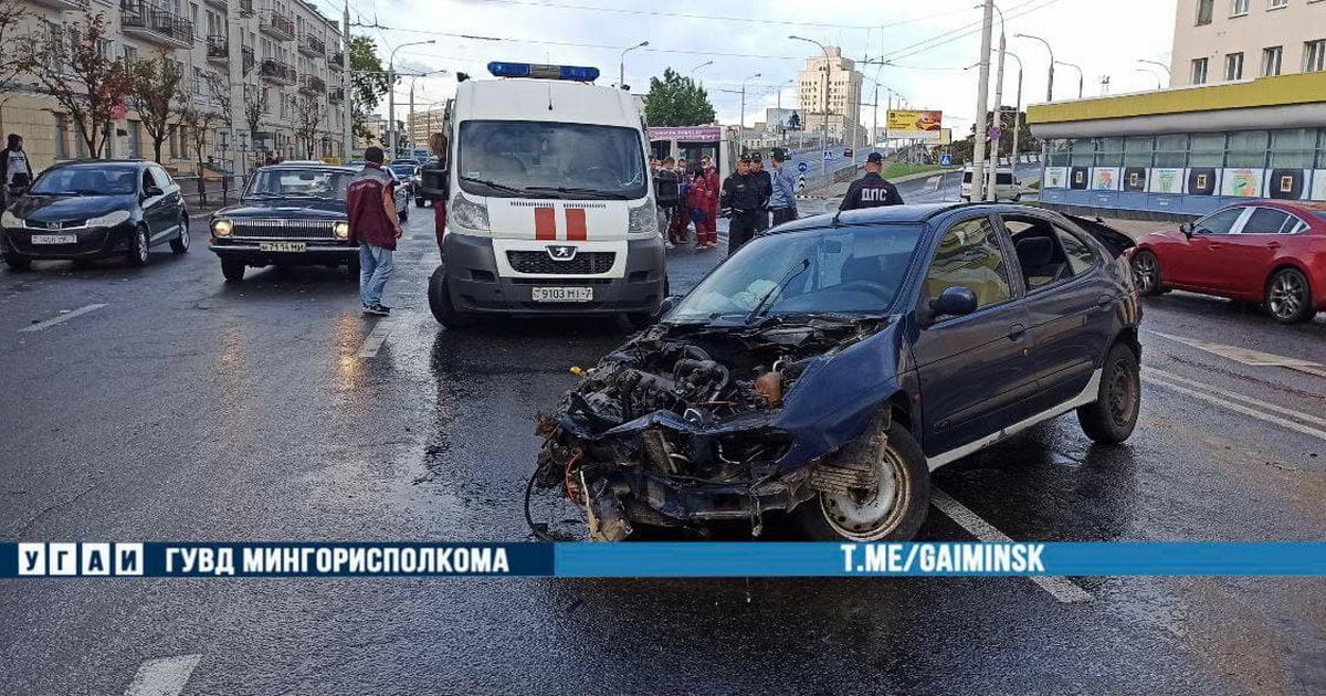 В Минске произошла авария с участием маршрутки