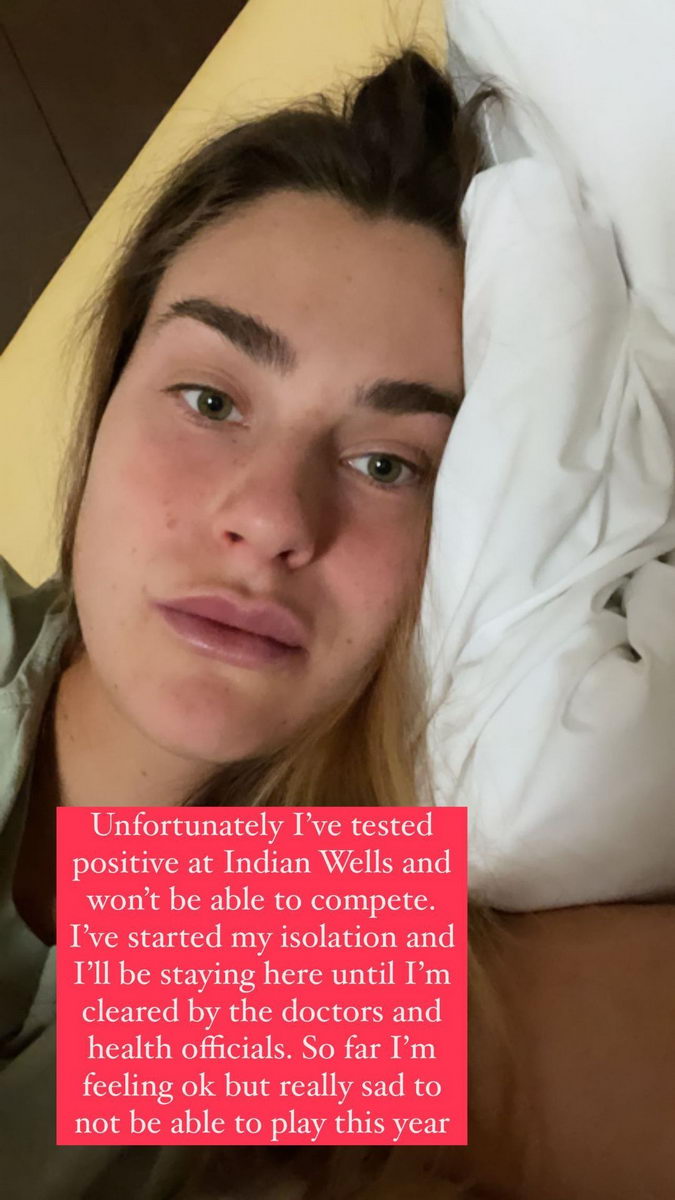 Теннисистка Арина Соболенко не выступит в Индиан-Уэллс из-за коронавируса