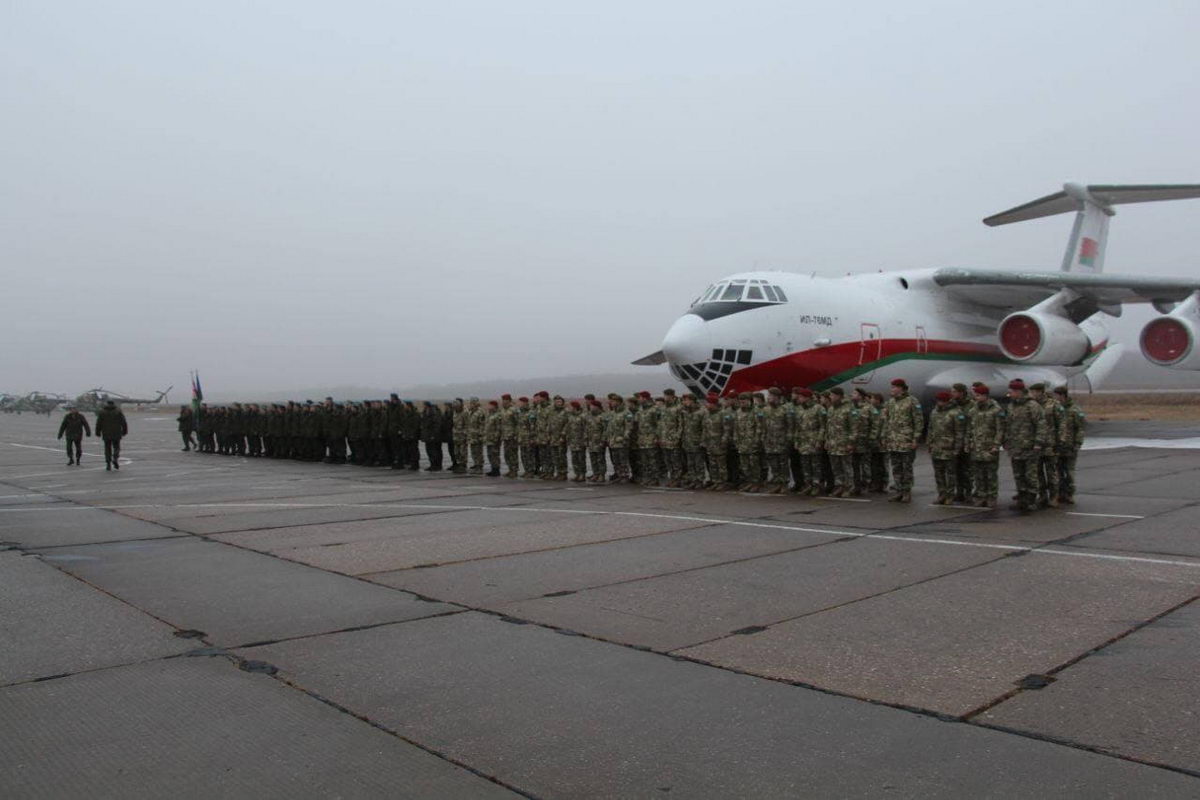 Беларусские военные вернулись домой с учений ОДКБ