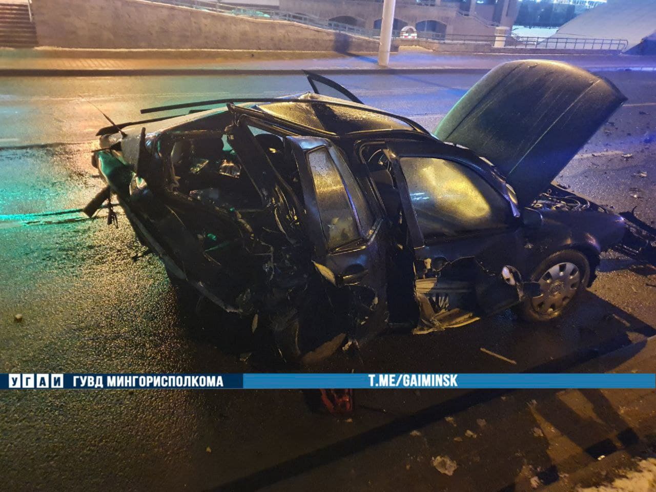 Нетрезвый водитель в Минске на высокой скорости протаранил несколько автомобилей на проспекте Дзержинского