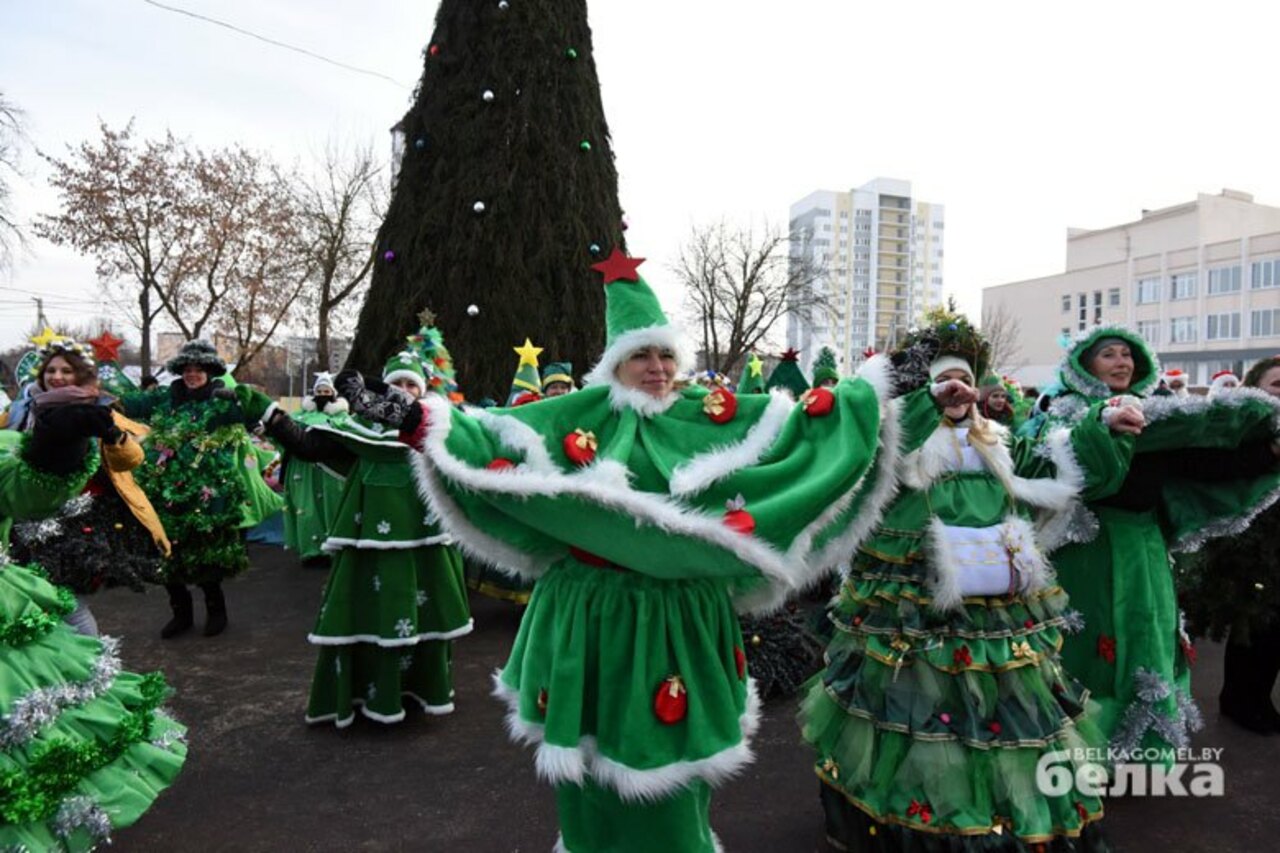 В Гомеле прошел парад елок