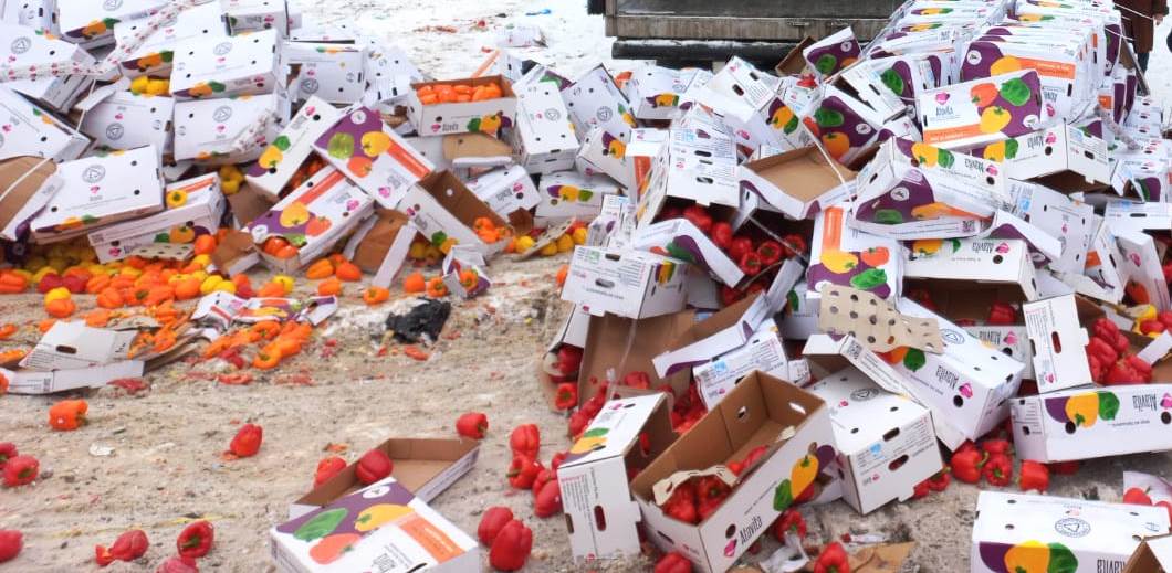 В России уничтожили 50 тонн свежего перца и винограда из Беларуси