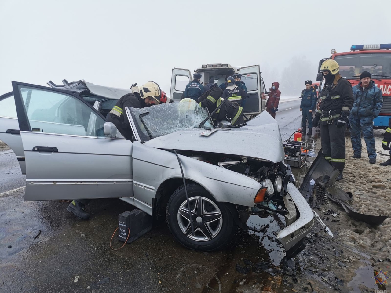 BMW и Opel столкнулись под Могилевом