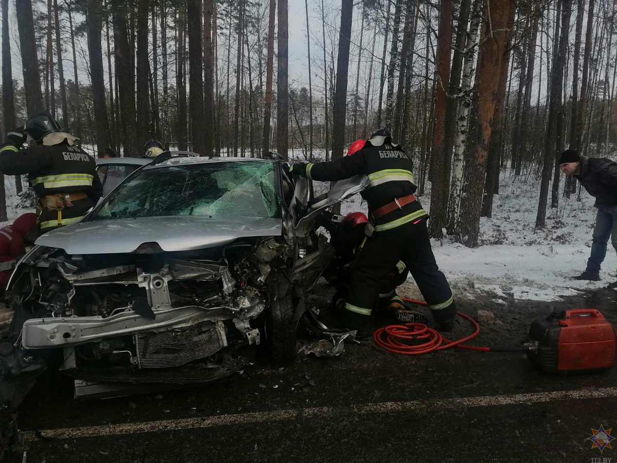 После ДТП под Светлогорском спасатели деблокировали двух человек