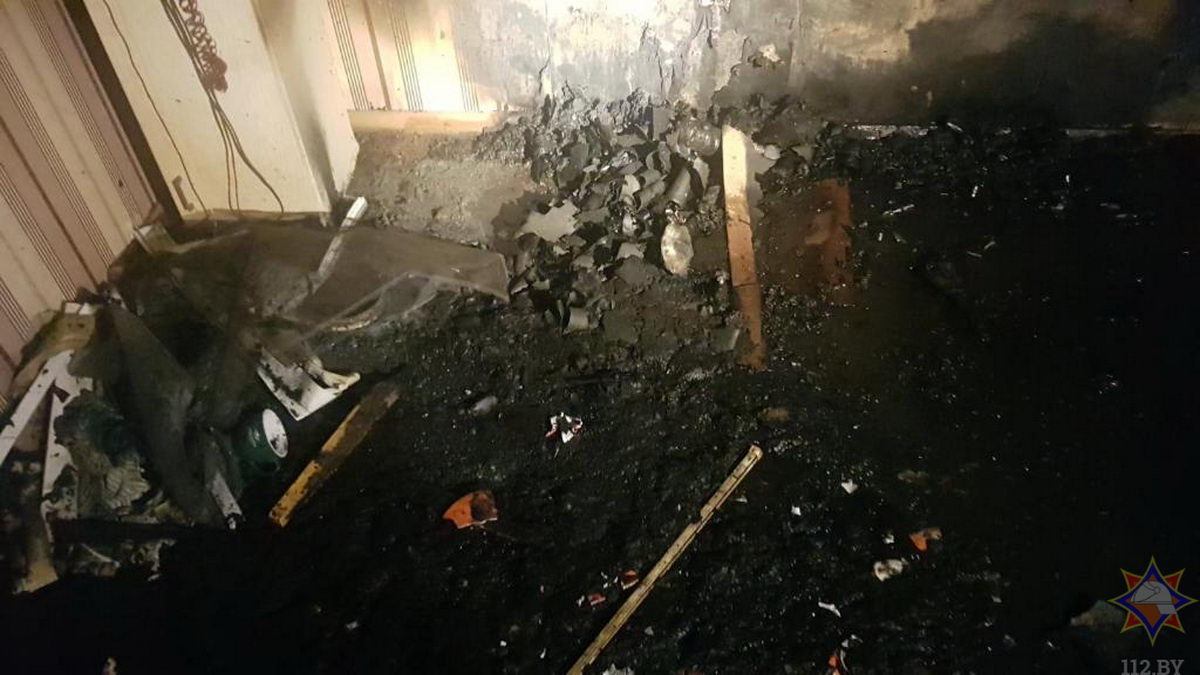 На пожаре в Солигорске спасли пенсионерку и эвакуировали 22 человека