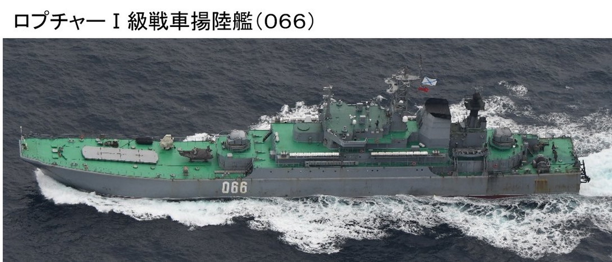Минобороны Японии заметило российские десантные корабли