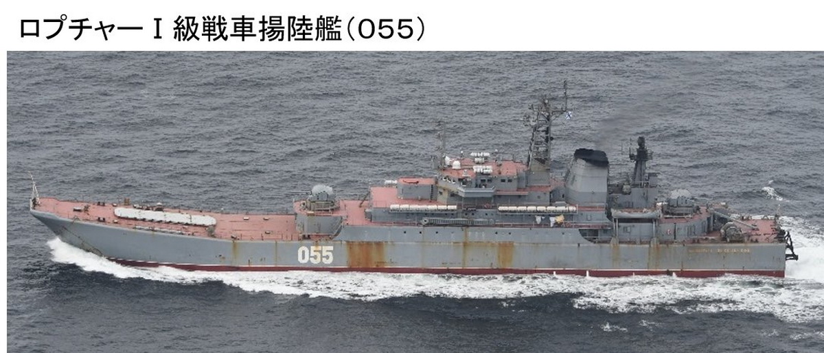 Минобороны Японии заметило российские десантные корабли