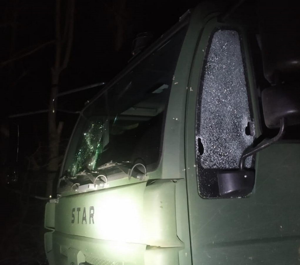 Неизвестные повредили служебное авто на польско-беларусской границе