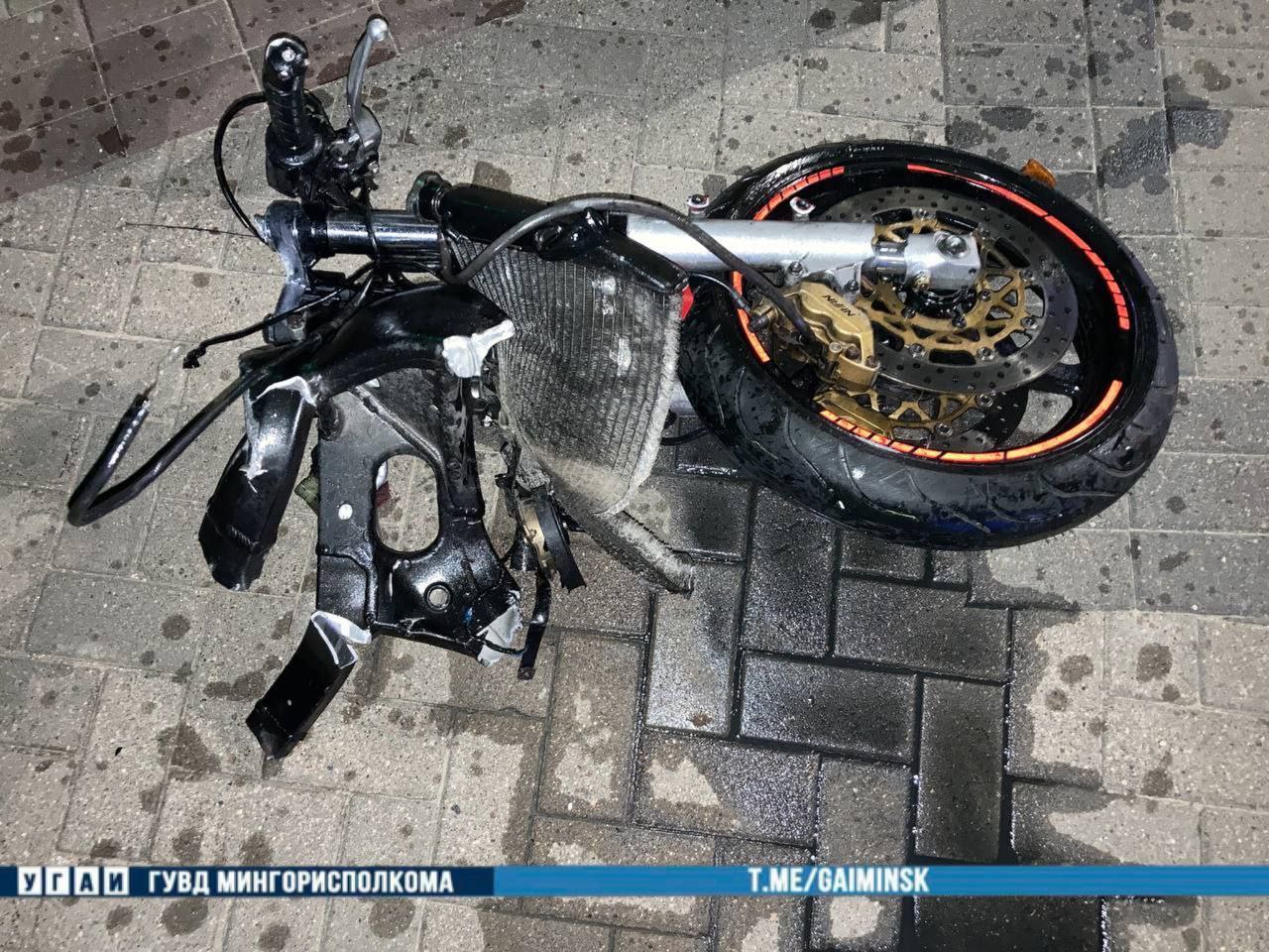В Минске возле цирка погиб мотоциклист
