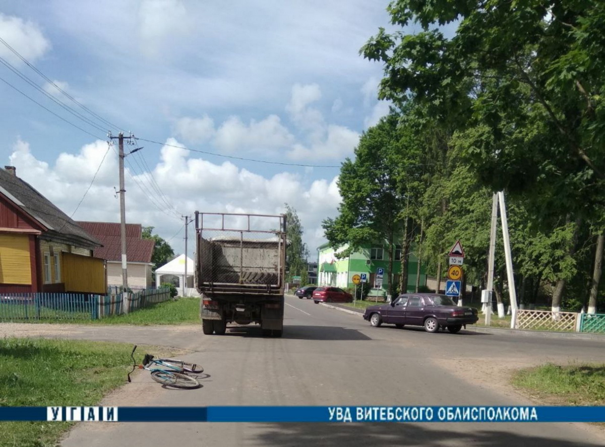 МАЗ сбил велосипедиста в Сураже