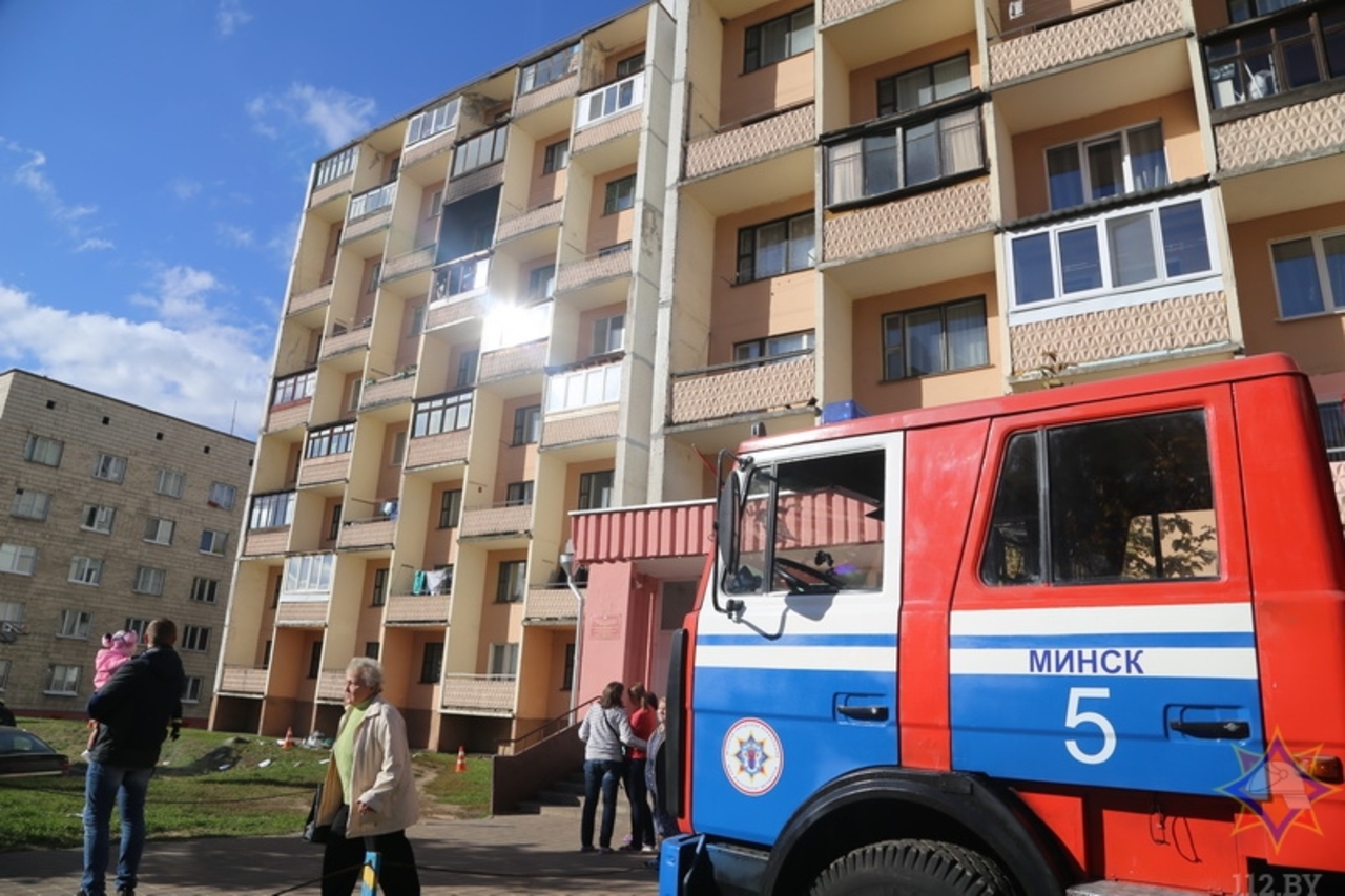 170 человек эвакуировали из-за пожара в минском общежитии